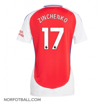 Billige Fotballdrakt Arsenal Oleksandr Zinchenko #17 Replika Hjemmedrakt Dame 2024-25 Kortermet